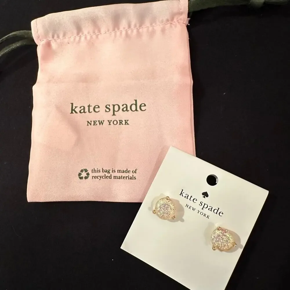 Kate Spade Rise And Shine Glitter Studs - Opal Glitter